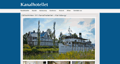 Desktop Screenshot of kanalhotellet.se