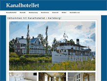 Tablet Screenshot of kanalhotellet.se